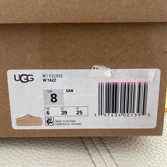 NEW UGG Tazz platform slipper Sand Womens 8 1122553 Clog Mules Shoes - Picture 11 of 11